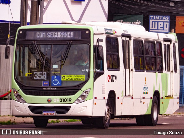 Auto Ônibus Líder 0921019 na cidade de Manaus, Amazonas, Brasil, por Thiago Souza. ID da foto: 11898838.