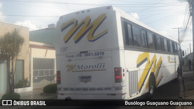 Morolli Transportes e Turismo 130 na cidade de Mogi Guaçu, São Paulo, Brasil, por Busólogo Guaçuano Guaçuano. ID da foto: 11899335.