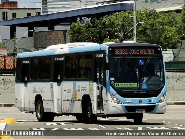 Maraponga Transportes 26323 na cidade de Fortaleza, Ceará, Brasil, por Francisco Dornelles Viana de Oliveira. ID da foto: 11899938.