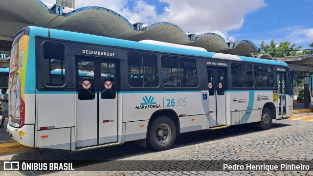 Maraponga Transportes 26305 na cidade de Fortaleza, Ceará, Brasil, por Pedro Henrique Pinheiro. ID da foto: 11899346.