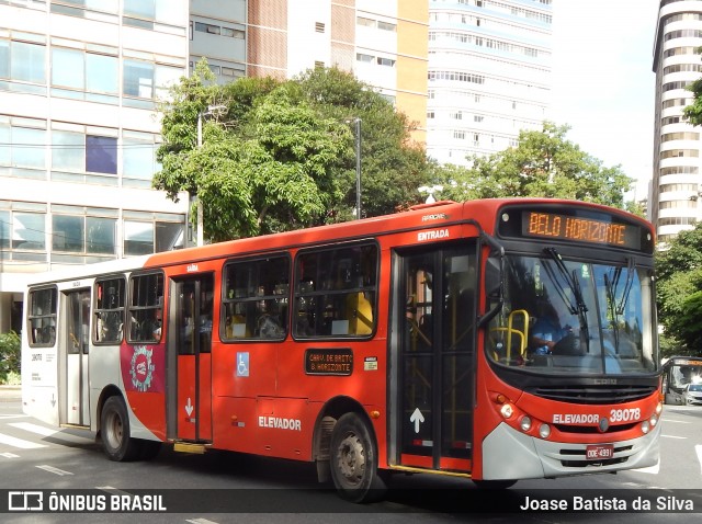 Viação Brasília 39078 na cidade de Belo Horizonte, Minas Gerais, Brasil, por Joase Batista da Silva. ID da foto: 11901582.