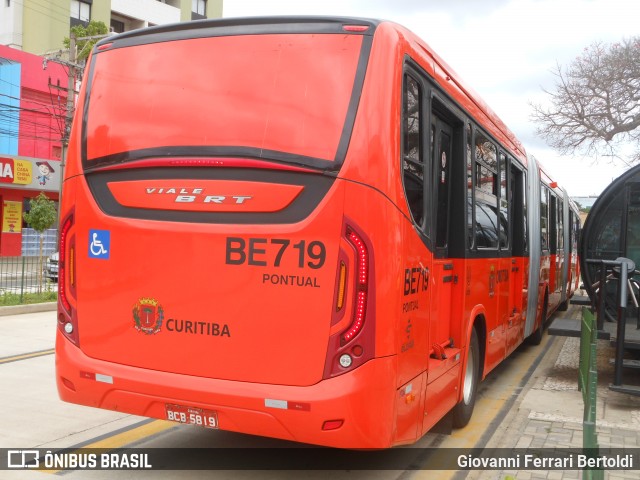 Transporte Coletivo Glória BE719 na cidade de Curitiba, Paraná, Brasil, por Giovanni Ferrari Bertoldi. ID da foto: 11903290.