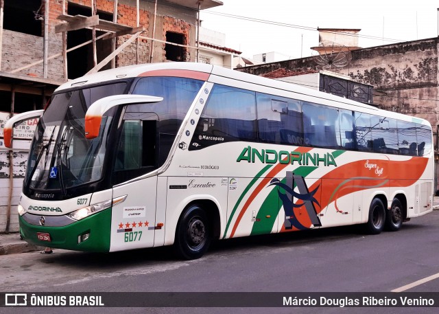 Empresa de Transportes Andorinha 6077 na cidade de Corumbá, Mato Grosso do Sul, Brasil, por Márcio Douglas Ribeiro Venino. ID da foto: 11903798.