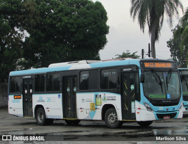 Maraponga Transportes 26525 na cidade de Fortaleza, Ceará, Brasil, por Marlison Silva. ID da foto: 11902213.