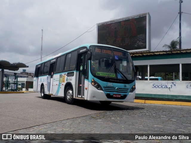 Maraponga Transportes 26705 na cidade de Fortaleza, Ceará, Brasil, por Paulo Alexandre da Silva. ID da foto: 11905997.
