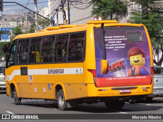 Transporte Suplementar de Belo Horizonte 906 na cidade de Belo Horizonte, Minas Gerais, Brasil, por Marcelo Ribeiro. ID da foto: 11905254.