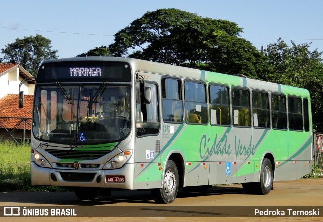 Cidade Verde Transporte Rodoviário 1313 na cidade de Maringá, Paraná, Brasil, por Pedroka Ternoski. ID da foto: 11903918.