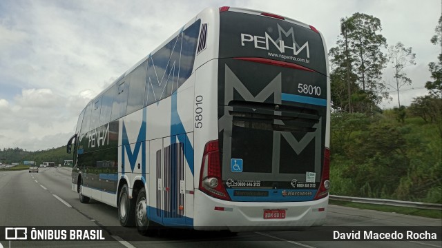 Empresa de Ônibus Nossa Senhora da Penha 58010 na cidade de Cajamar, São Paulo, Brasil, por David Macedo Rocha. ID da foto: 11906130.
