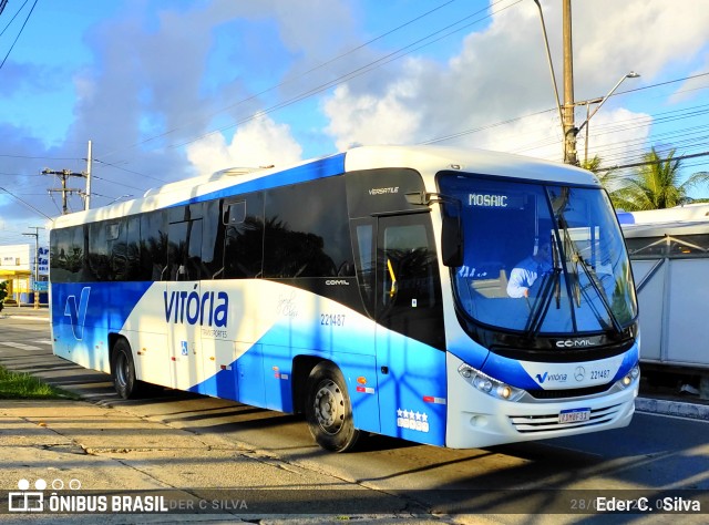 Vitória Transportes 221487 na cidade de Aracaju, Sergipe, Brasil, por Eder C.  Silva. ID da foto: 11904469.