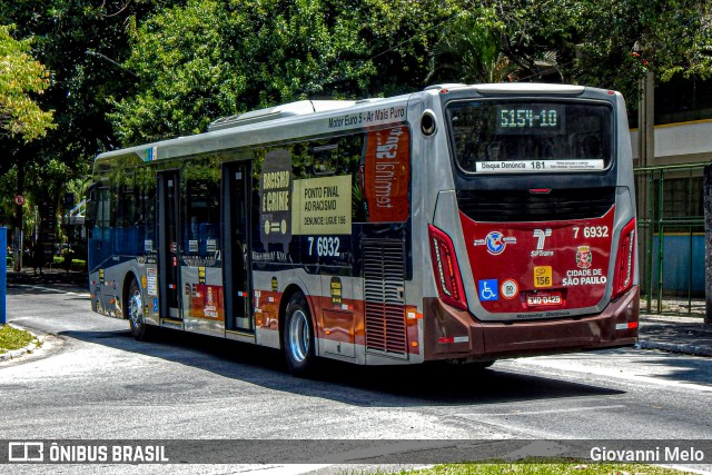 Viação Gatusa Transportes Urbanos 7 6932 na cidade de São Paulo, São Paulo, Brasil, por Giovanni Melo. ID da foto: 11904886.