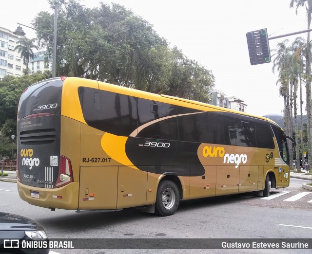Ouro Negro Transportes e Turismo RJ 627.017 na cidade de Petrópolis, Rio de Janeiro, Brasil, por Gustavo Esteves Saurine. ID da foto: 11906782.