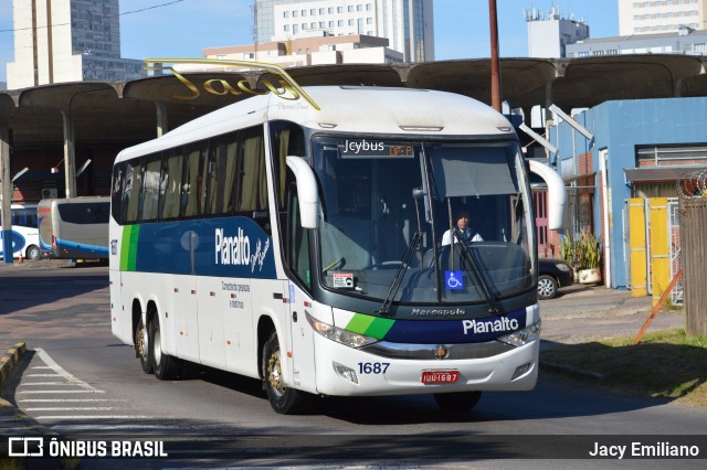 Planalto Transportes 1687 na cidade de Porto Alegre, Rio Grande do Sul, Brasil, por Jacy Emiliano. ID da foto: 11905361.