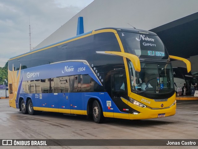 Nobre Transporte Turismo 2304 na cidade de Goiânia, Goiás, Brasil, por Jonas Castro. ID da foto: 11906089.
