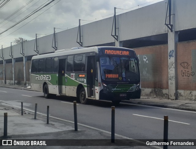 Transportes Flores RJ 128.082 na cidade de Rio de Janeiro, Rio de Janeiro, Brasil, por Guilherme Fernandes. ID da foto: 11905327.