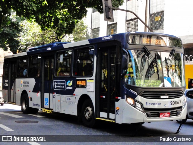 SM Transportes 20867 na cidade de Belo Horizonte, Minas Gerais, Brasil, por Paulo Gustavo. ID da foto: 11908462.