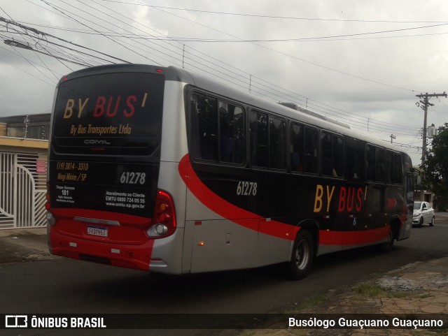 By Bus Transportes Ltda 61278 na cidade de Mogi Guaçu, São Paulo, Brasil, por Busólogo Guaçuano Guaçuano. ID da foto: 11907609.