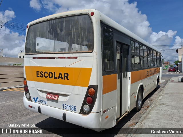 Vitória Transportes 131186 na cidade de Itabaiana, Sergipe, Brasil, por Gustavo Vieira. ID da foto: 11907418.