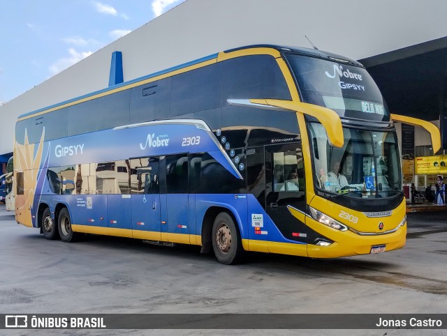 Nobre Transporte Turismo 2303 na cidade de Goiânia, Goiás, Brasil, por Jonas Castro. ID da foto: 11909248.