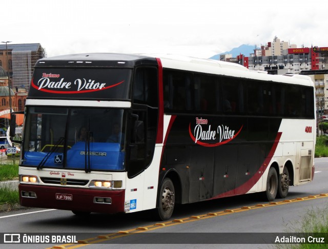 Padre Vitor Transporte e Turismo 4000 na cidade de Aparecida, São Paulo, Brasil, por Adailton Cruz. ID da foto: 11907904.