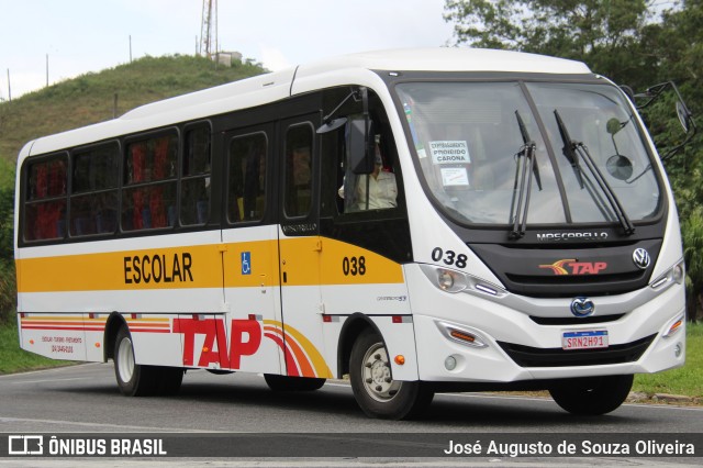 TAP Turismo e Fretamento 038 na cidade de Piraí, Rio de Janeiro, Brasil, por José Augusto de Souza Oliveira. ID da foto: 11908979.