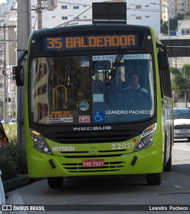 Santo Antônio Transportes Niterói 2.2.027 na cidade de Niterói, Rio de Janeiro, Brasil, por Leandro  Pacheco. ID da foto: 11908436.