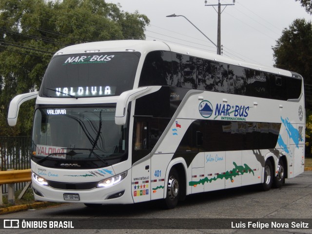 Nar-Bus Internacional 401 na cidade de Valdivia, Valdivia, Los Ríos, Chile, por Luis Felipe Nova Seitz. ID da foto: 11907081.