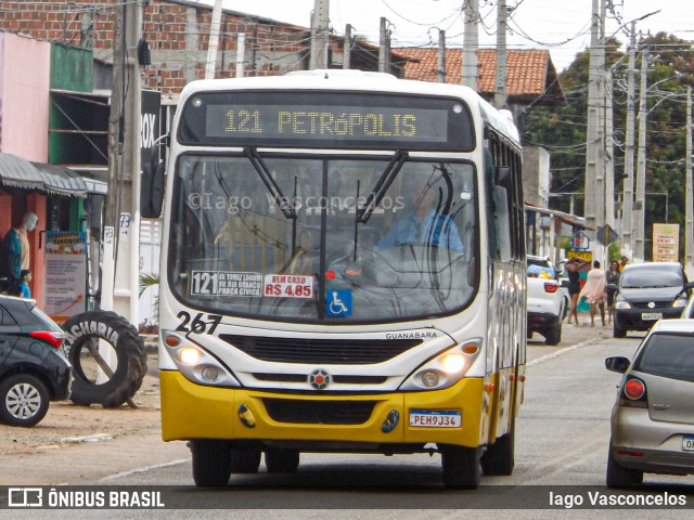 Transportes Guanabara 267 na cidade de Extremoz, Rio Grande do Norte, Brasil, por Iago Vasconcelos. ID da foto: 11838773.