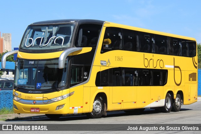Brisa Ônibus 11865 na cidade de São Paulo, São Paulo, Brasil, por José Augusto de Souza Oliveira. ID da foto: 11839556.