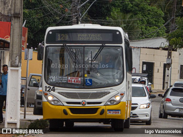 Transportes Guanabara 124 na cidade de Extremoz, Rio Grande do Norte, Brasil, por Iago Vasconcelos. ID da foto: 11838760.