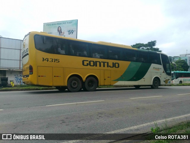 Empresa Gontijo de Transportes 14315 na cidade de Ipatinga, Minas Gerais, Brasil, por Celso ROTA381. ID da foto: 11838062.