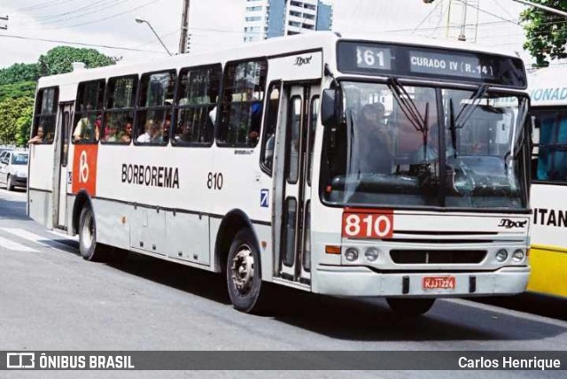 Borborema Imperial Transportes 810 na cidade de Recife, Pernambuco, Brasil, por Carlos Henrique. ID da foto: 11839743.