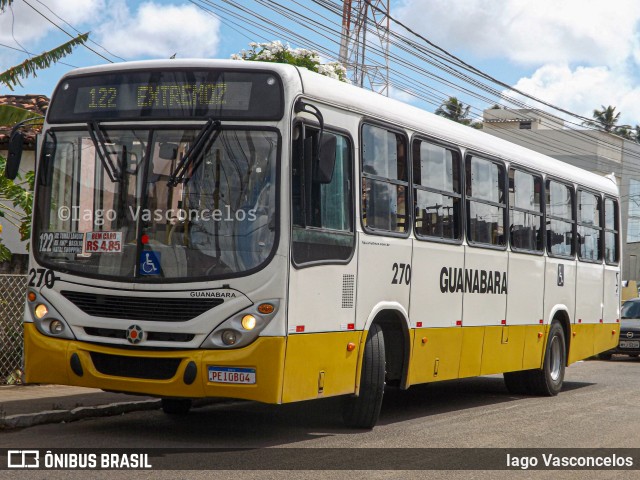 Transportes Guanabara 270 na cidade de Extremoz, Rio Grande do Norte, Brasil, por Iago Vasconcelos. ID da foto: 11838785.