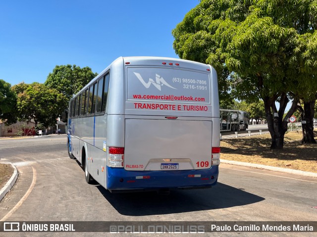 WA Transporte e Turismo 109 na cidade de Guaraí, Tocantins, Brasil, por Paulo Camillo Mendes Maria. ID da foto: 11840765.