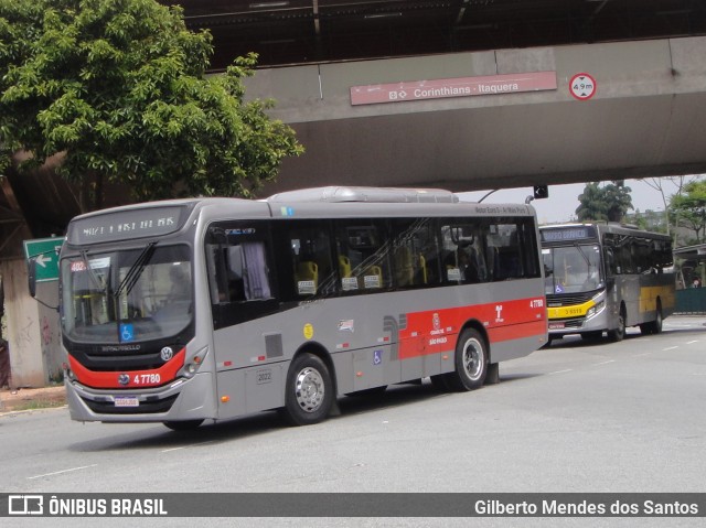 Pêssego Transportes 4 7780 na cidade de São Paulo, São Paulo, Brasil, por Gilberto Mendes dos Santos. ID da foto: 11842449.