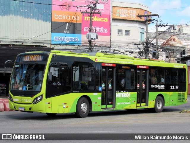 Santo Antônio Transportes Niterói 2.2.129 na cidade de Niterói, Rio de Janeiro, Brasil, por Willian Raimundo Morais. ID da foto: 11843033.