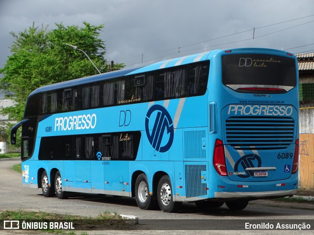 Auto Viação Progresso 6089 na cidade de Recife, Pernambuco, Brasil, por Eronildo Assunção. ID da foto: 11845497.