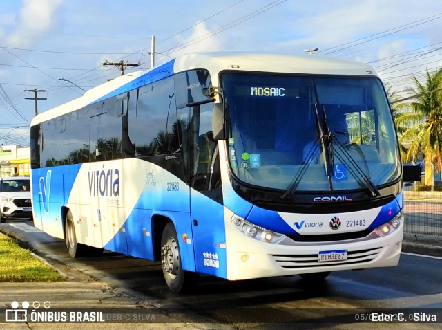 Vitória Transportes 221483 na cidade de Aracaju, Sergipe, Brasil, por Eder C.  Silva. ID da foto: 11843247.