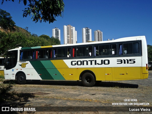 Empresa Gontijo de Transportes 3115 na cidade de Belo Horizonte, Minas Gerais, Brasil, por Lucas Vieira. ID da foto: 11844890.