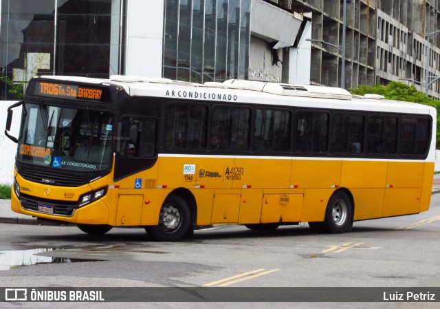 Real Auto Ônibus A41281 na cidade de Rio de Janeiro, Rio de Janeiro, Brasil, por Luiz Petriz. ID da foto: 11847424.