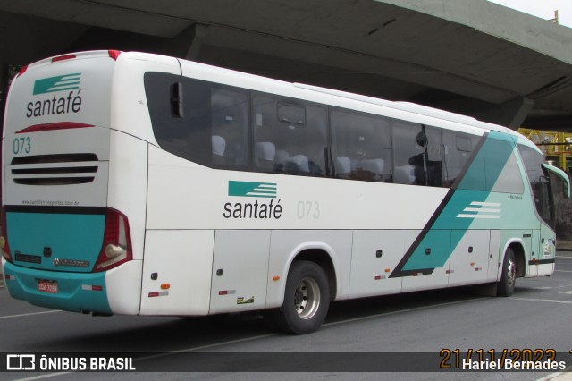 Santa Fé Transportes 073 na cidade de Belo Horizonte, Minas Gerais, Brasil, por Hariel Bernades. ID da foto: 11845855.