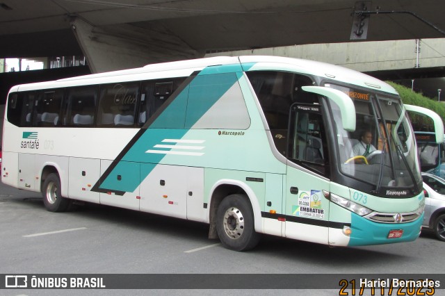Santa Fé Transportes 073 na cidade de Belo Horizonte, Minas Gerais, Brasil, por Hariel Bernades. ID da foto: 11845809.