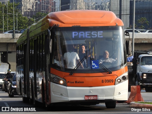 TRANSPPASS - Transporte de Passageiros 8 0909 na cidade de São Paulo, São Paulo, Brasil, por Diego Silva. ID da foto: 11846183.