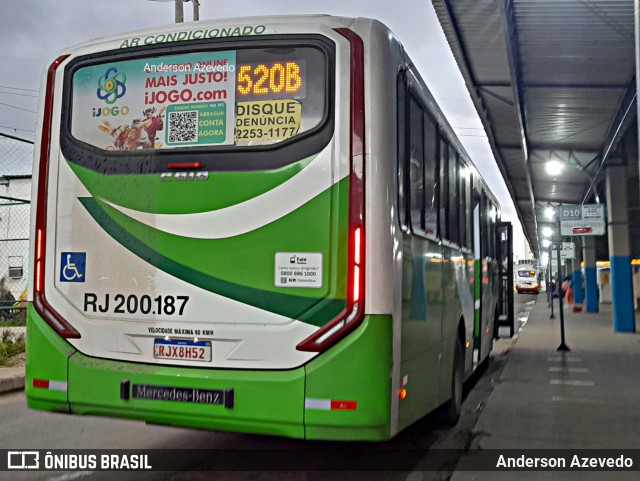 Viação São José RJ 200.187 na cidade de Rio de Janeiro, Rio de Janeiro, Brasil, por Anderson Azevedo. ID da foto: 11845574.