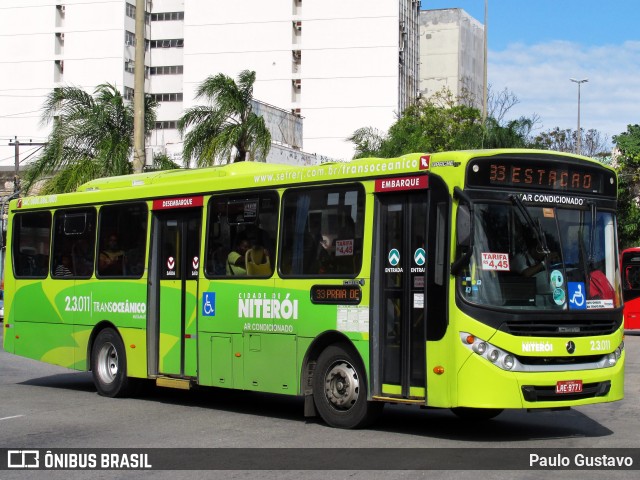Expresso Miramar 2.3.011 na cidade de Niterói, Rio de Janeiro, Brasil, por Paulo Gustavo. ID da foto: 11849511.