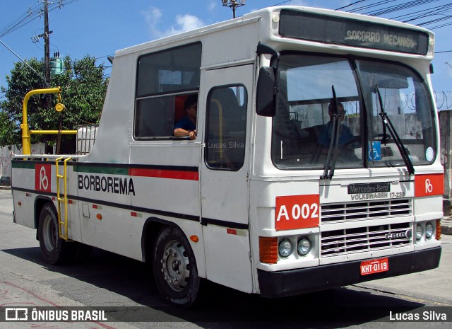 Borborema Imperial Transportes A-002 na cidade de Recife, Pernambuco, Brasil, por Lucas Silva. ID da foto: 11850146.