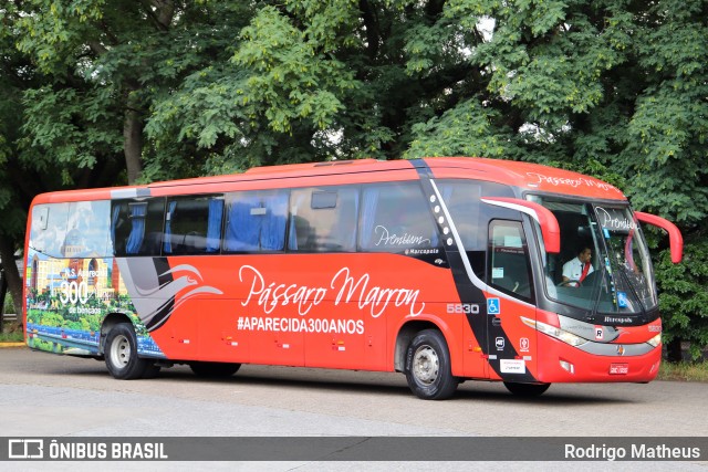 Empresa de Ônibus Pássaro Marron 5830 na cidade de São Paulo, São Paulo, Brasil, por Rodrigo Matheus. ID da foto: 11851559.