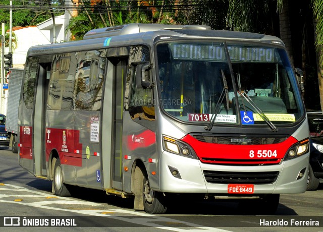 Auto Viação Transcap 8 5504 na cidade de São Paulo, São Paulo, Brasil, por Haroldo Ferreira. ID da foto: 11851849.