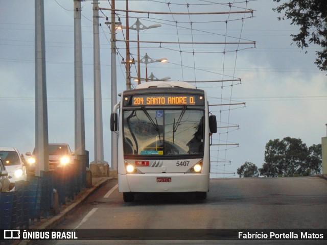 Next Mobilidade - ABC Sistema de Transporte 5407 na cidade de Santo André, São Paulo, Brasil, por Fabrício Portella Matos. ID da foto: 11855204.