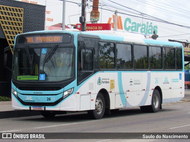 Maraponga Transportes 26211 na cidade de Fortaleza, Ceará, Brasil, por Saulo do Nascimento. ID da foto: 11855122.
