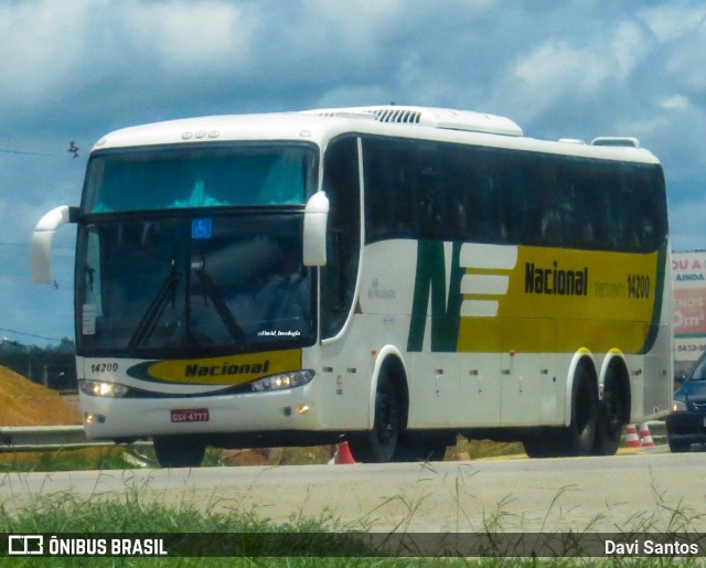 Viação Nacional 14200 na cidade de Vitória da Conquista, Bahia, Brasil, por Davi Santos. ID da foto: 11909911.